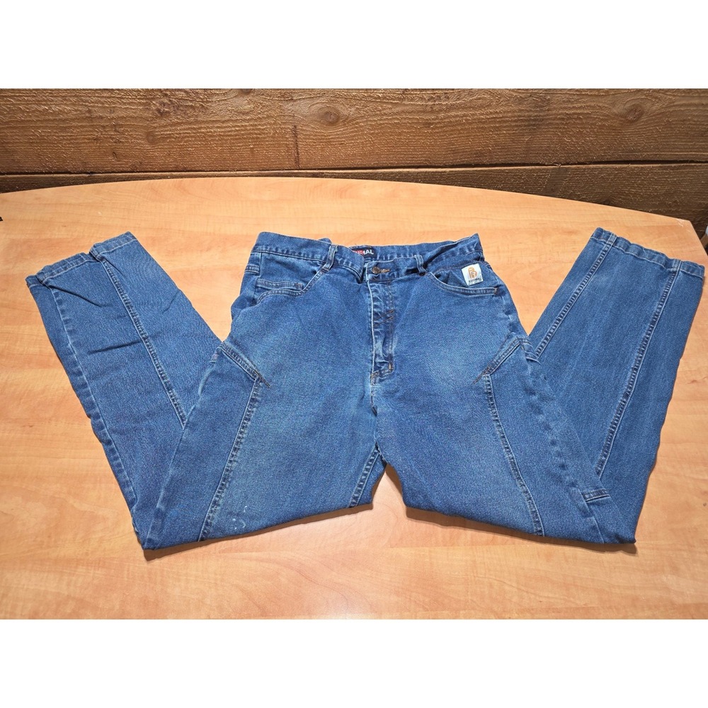 Bocomal FR Flame Resistant Work Jeans Mens 36x34 Blue Denim NFPA 2112 FRC3515